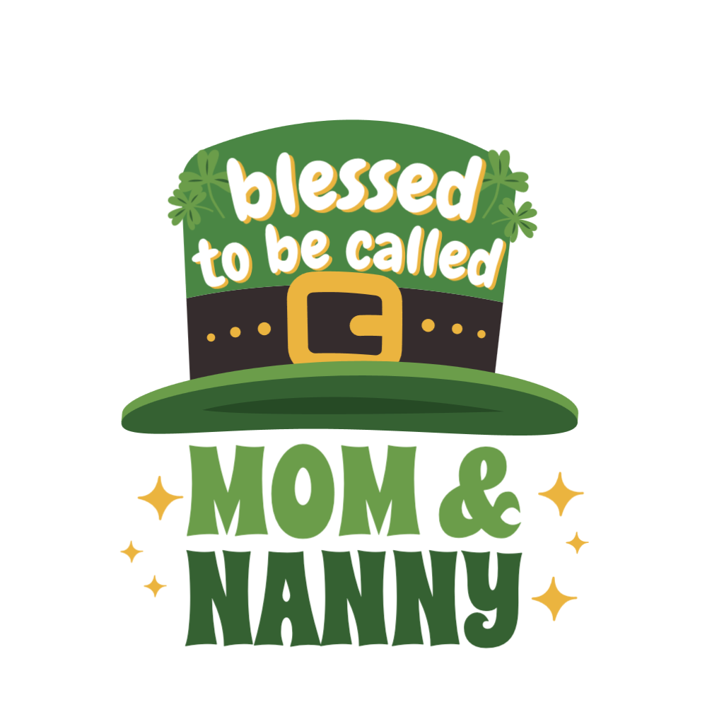 St Patrick's mom nanny editable t-shirt template