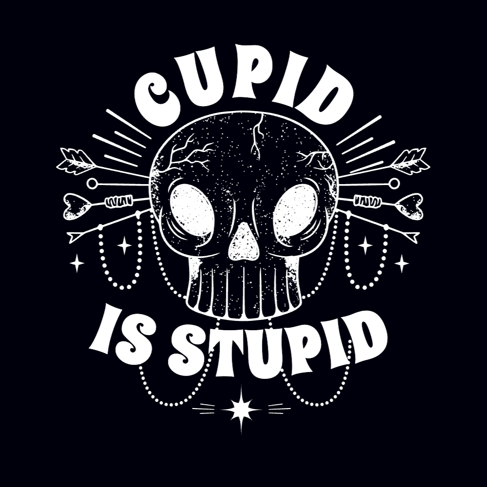 Stupid cupid editable t-shirt template