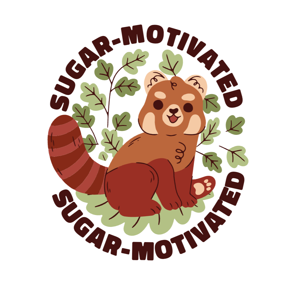Sugar red panda editable t-shirt template