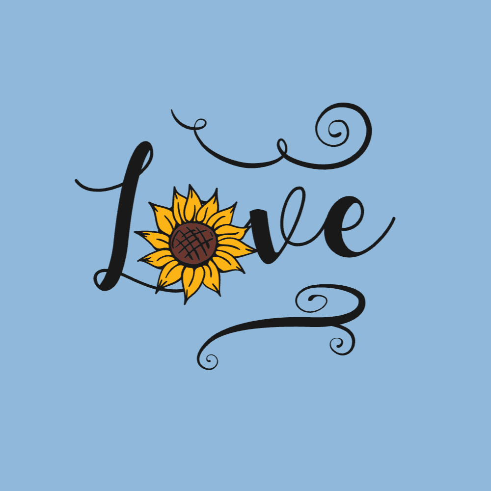 Sunflower quote editable t-shirt template | Create Merch Online