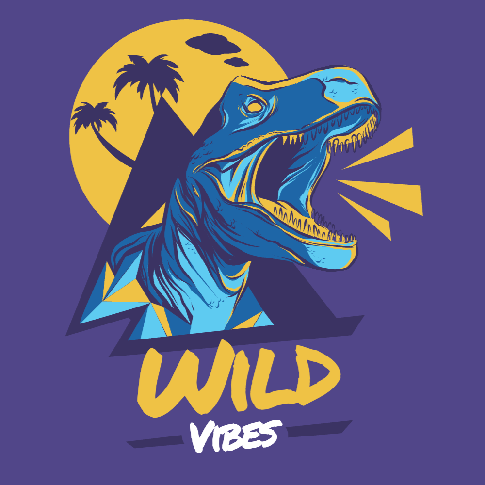T-rex dinosaur editable t-shirt template | Create Online