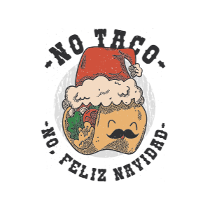 Taco Christmas editable t-shirt template