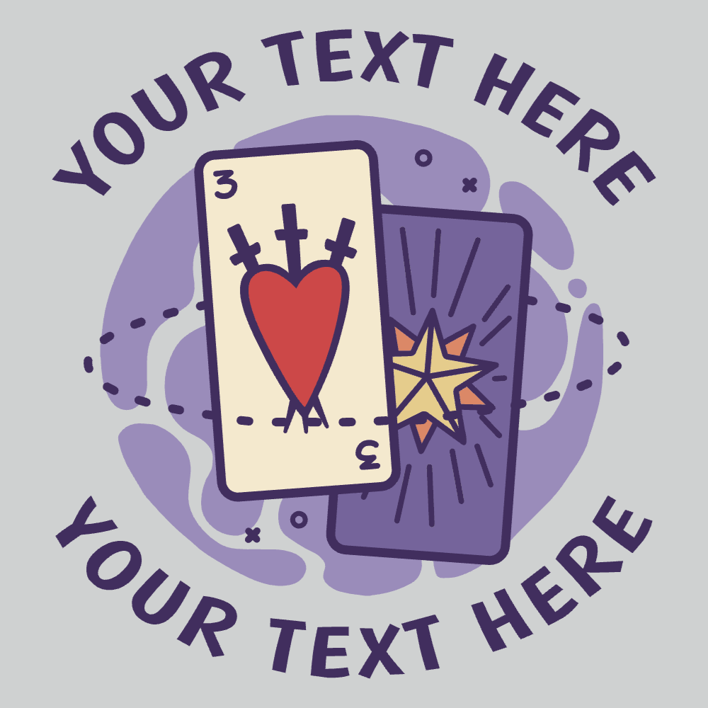Tarot cards editable t-shirt template | Create Merch Online