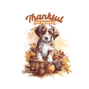 Thankful dog editable t-shirt template