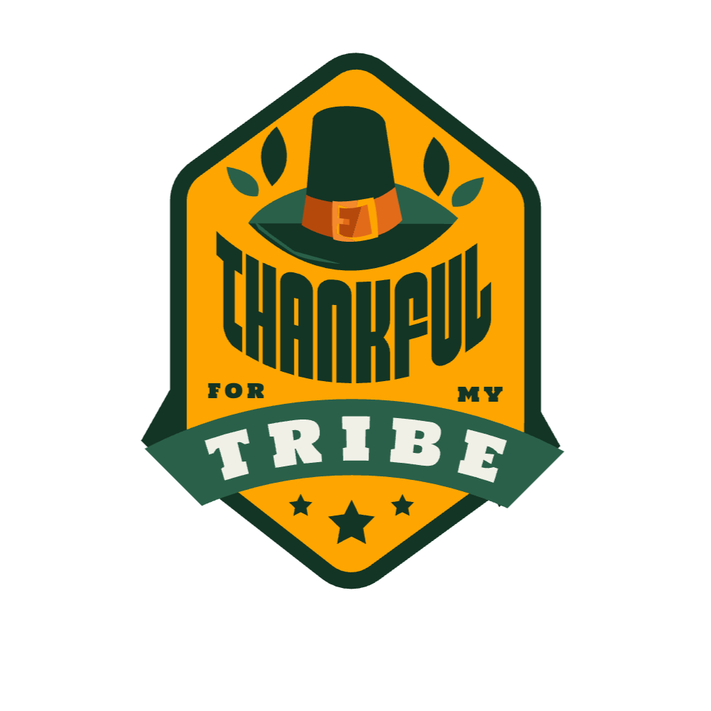 Thankful tribe editable t-shirt template