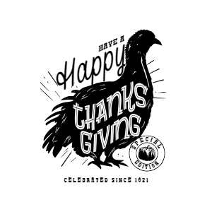 Thanksgiving turkey lettering editable t-shirt template