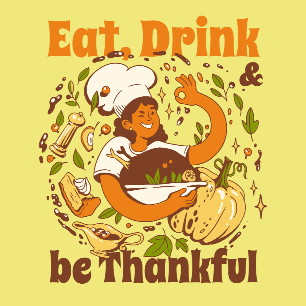 Thanksgiving cooking editable t-shirt template | Create Merch