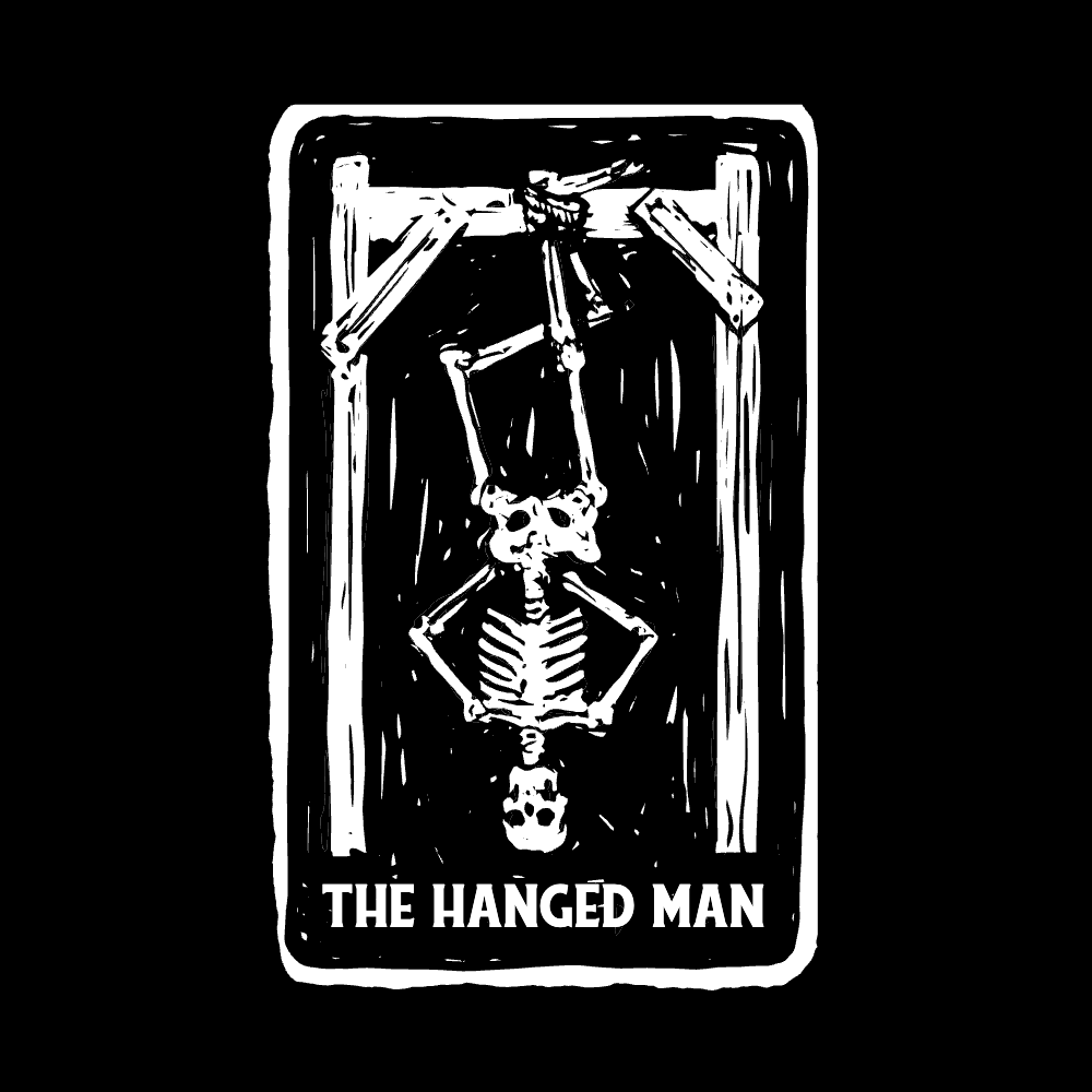 The hanged man editable t-shirt template
