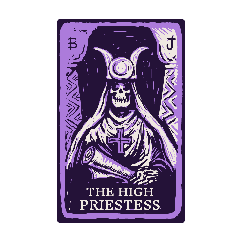 The high priestess editable t-shirt template