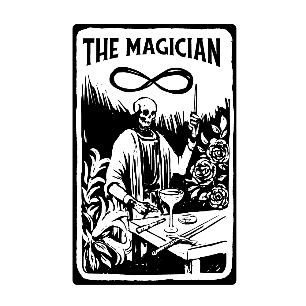 The magician editable t-shirt template