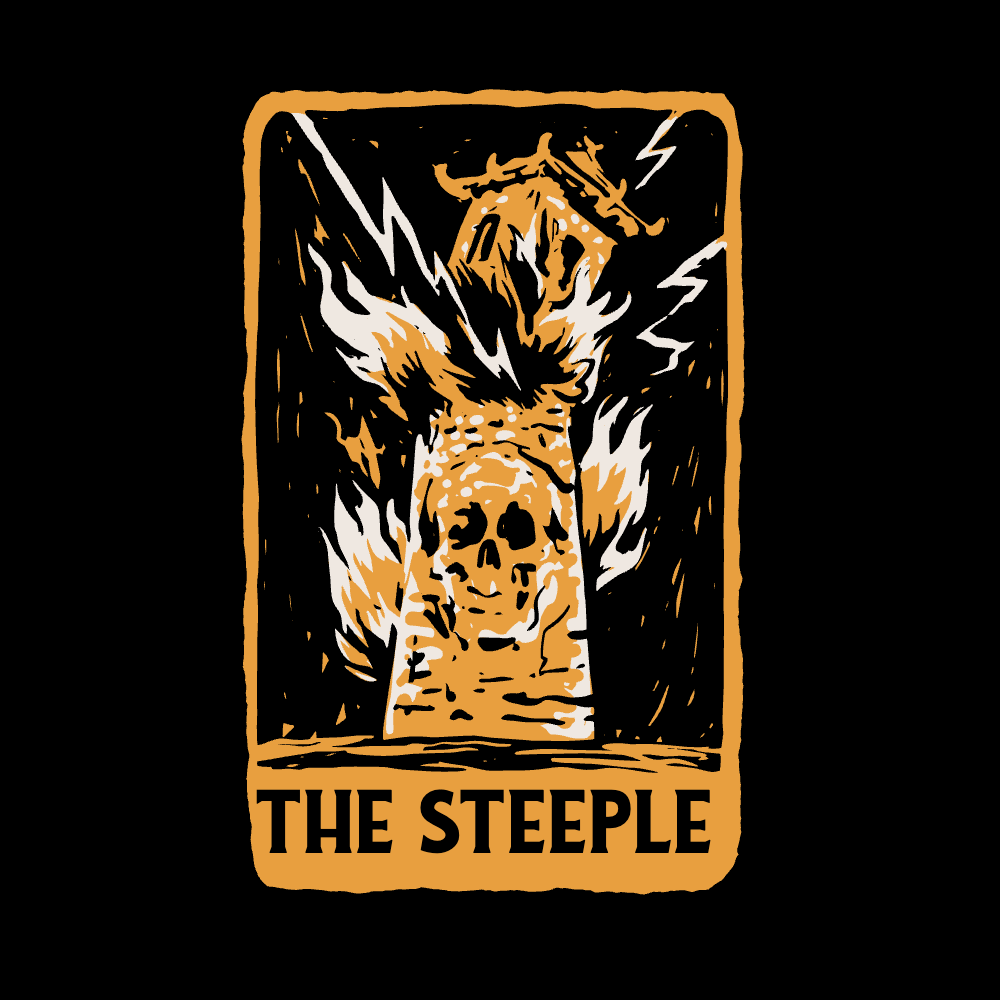 The steeple editable t-shirt template