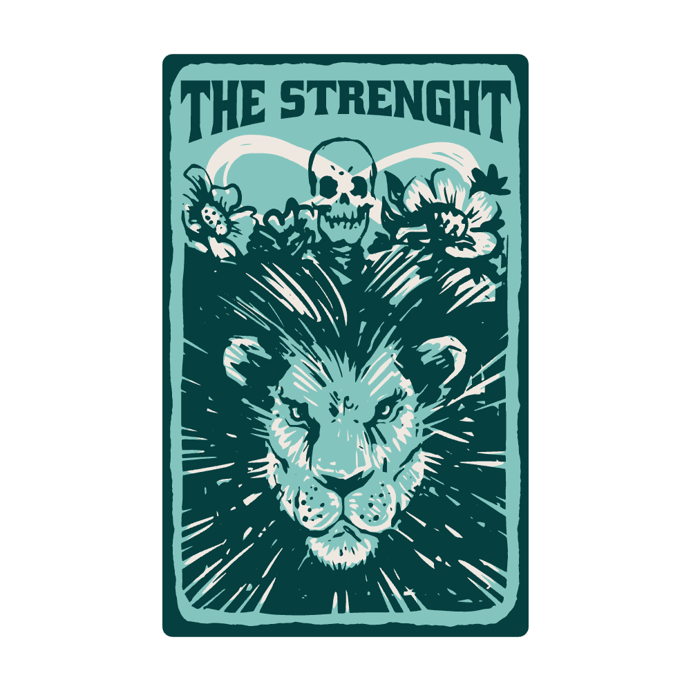 The strenght editable t-shirt template