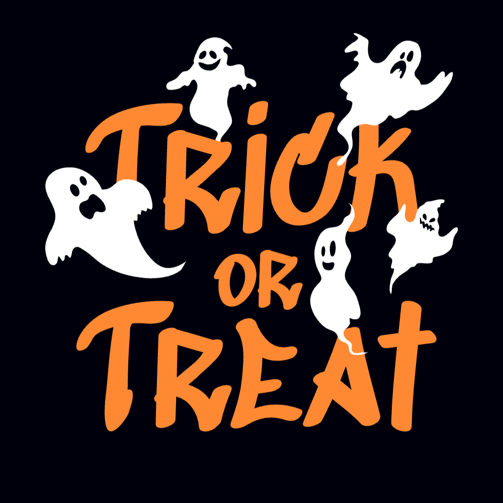 Trick or treat ghosts halloween editable template | Create Designs