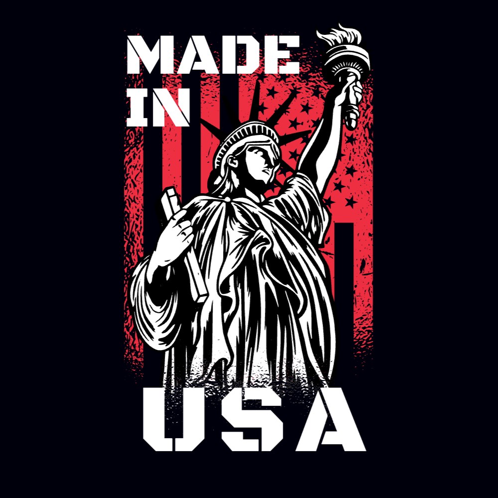 USA Liberty statue editable t-shirt template | Create Merch