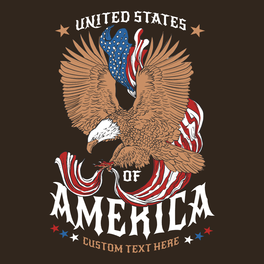 USA eagle editable t-shirt template | Create Online