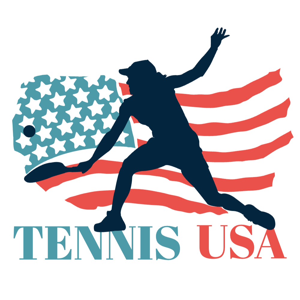 USA flag tennis editable t-shirt template | T-Shirt Maker