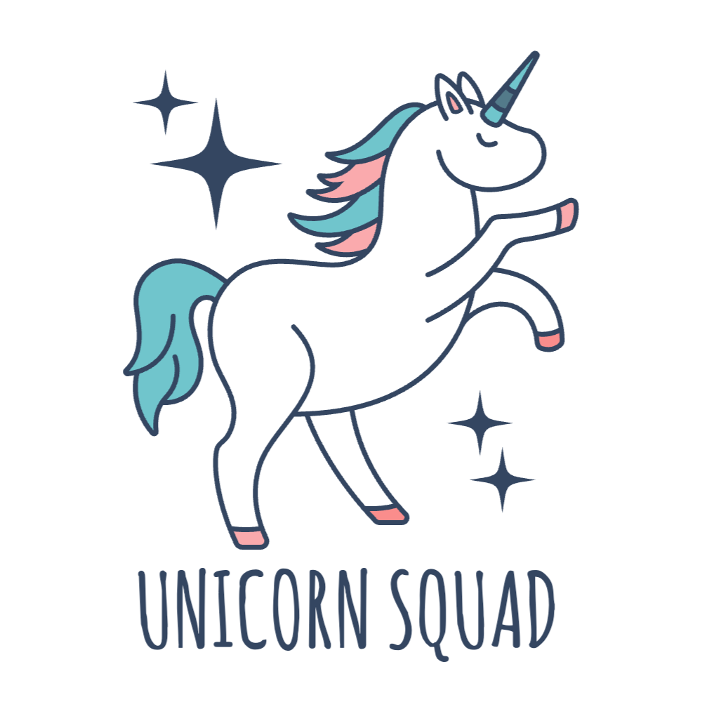 Unicorn Squad Editable T-Shirt Template | Create Designs
