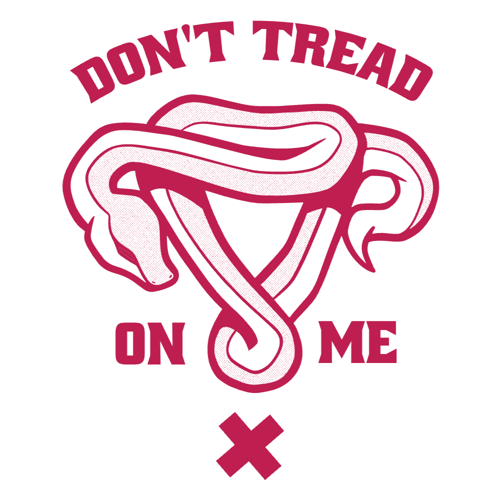 Uterus snake editable t-shirt template | Create Online