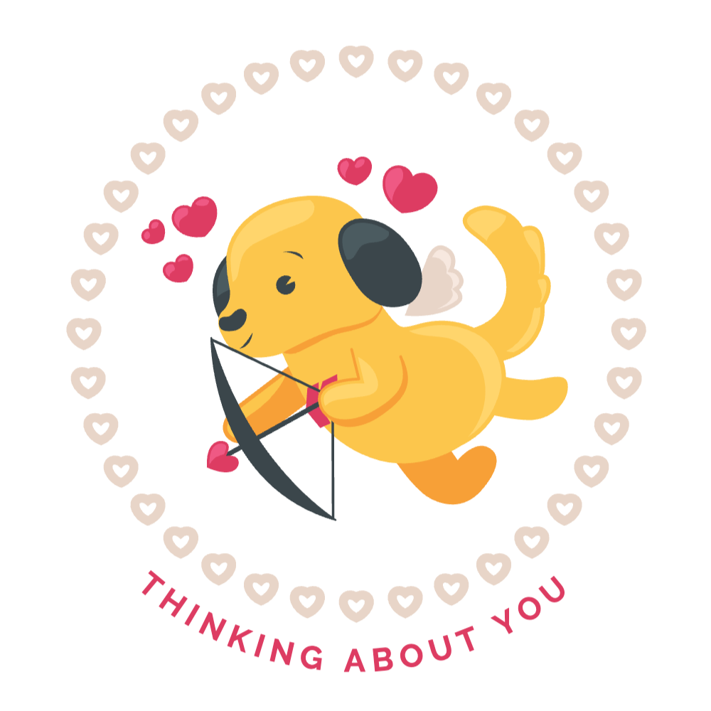 Valentines-Dog-ThinkingAboutYou | Create Online