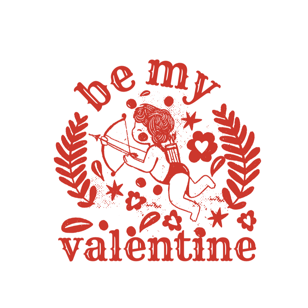 Valentine's cupid arrow editable t-shirt template