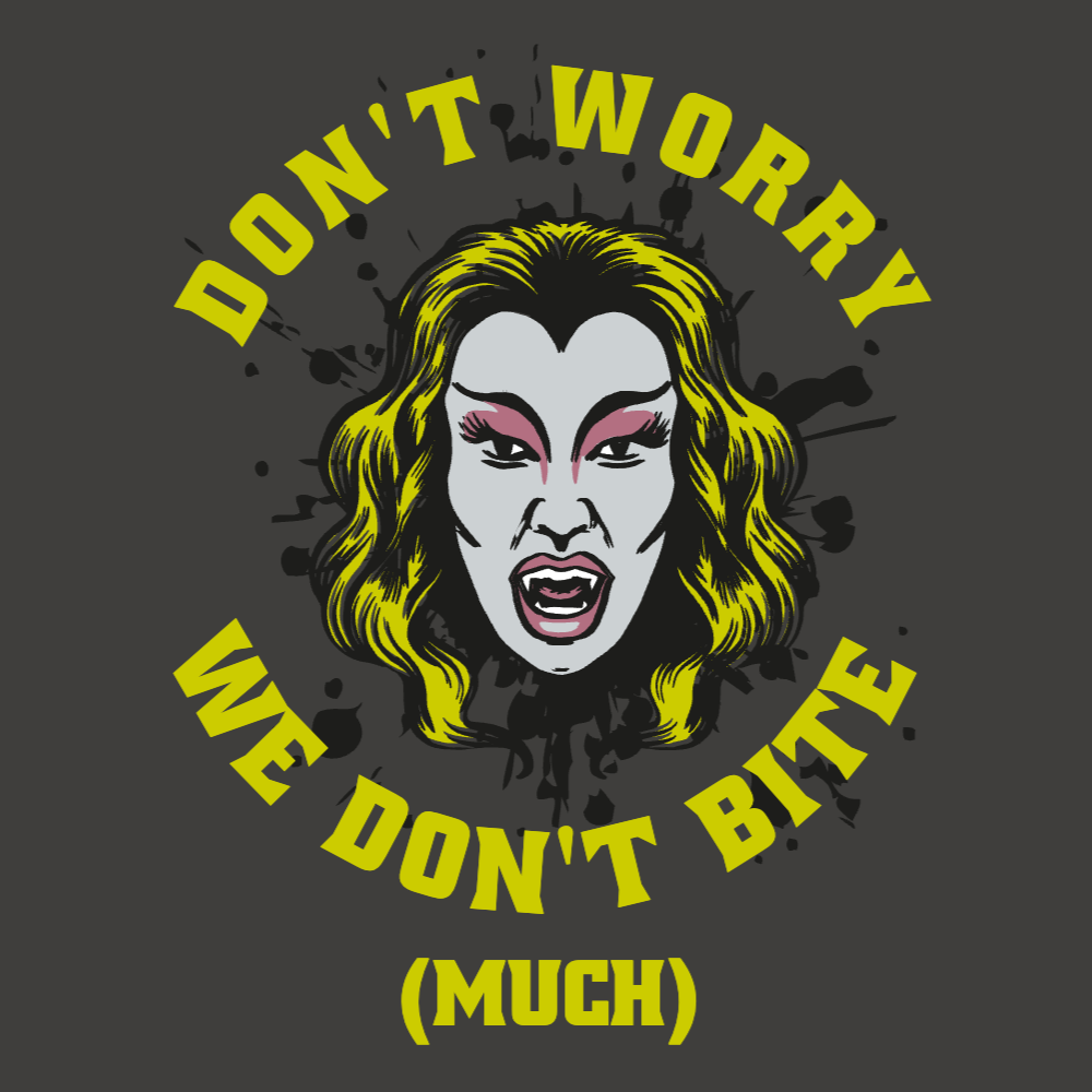 Vampire girl editable t-shirt template | Create Online