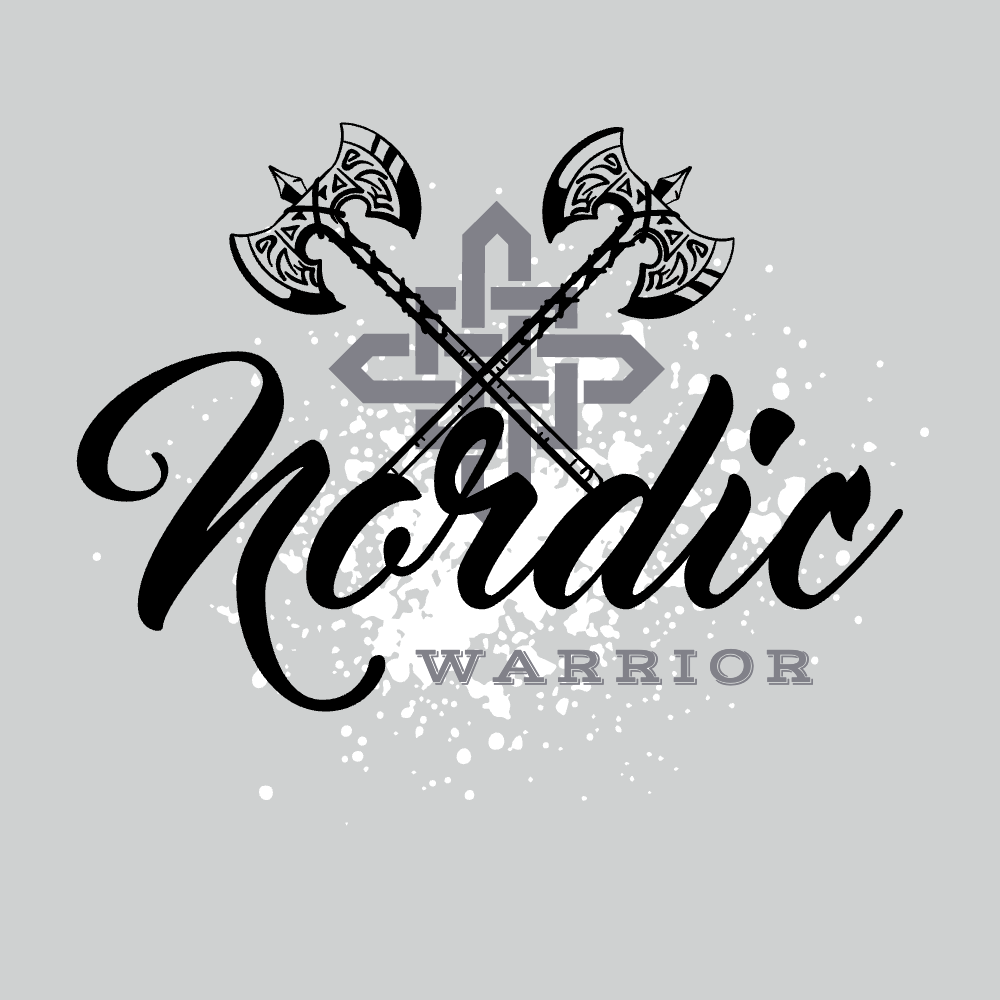 Viking axe text editable t-shirt template | Create Online
