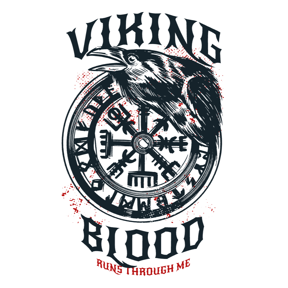 Viking raven t-shirt template editable | Create Merch Online