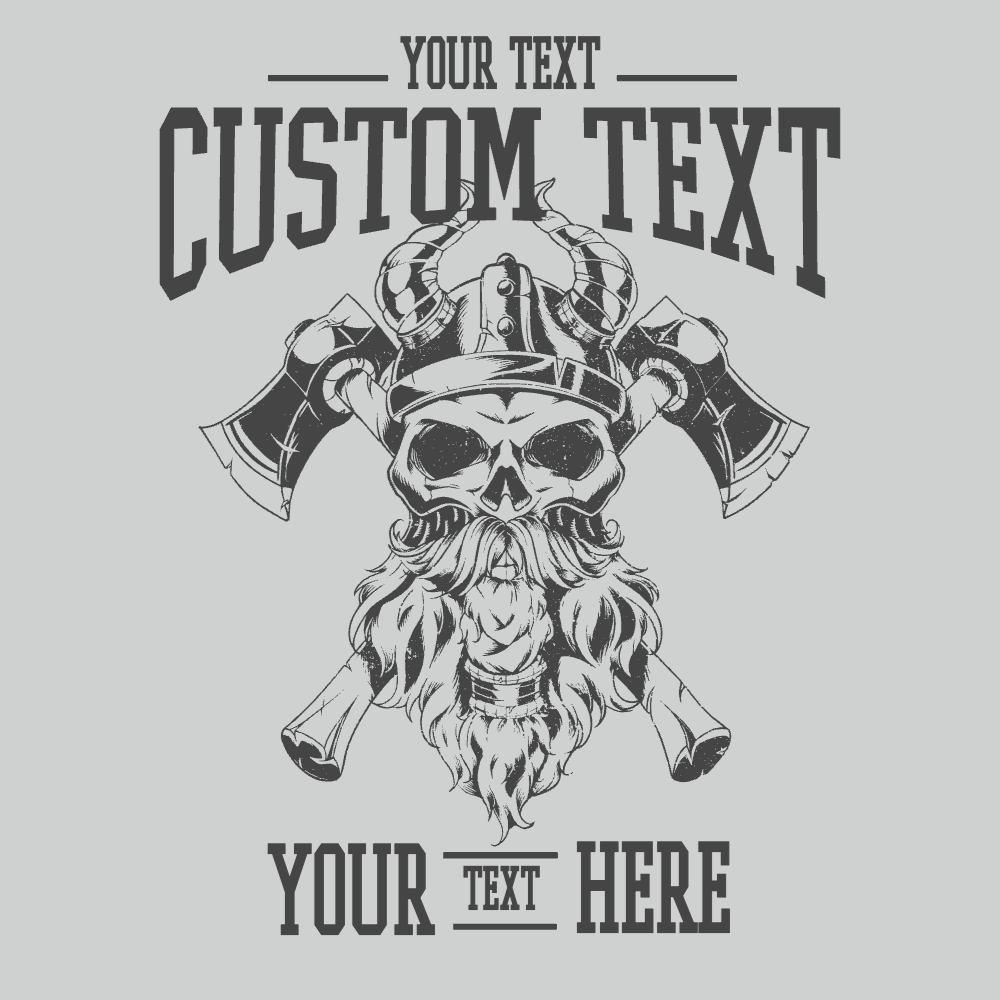 Viking skull axes editable t-shirt template | Create Designs