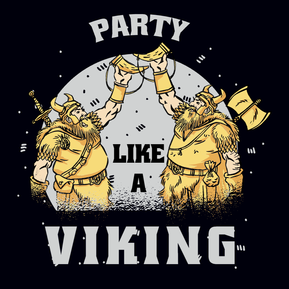 Viking warriors party editable t-shirt template | Create Online