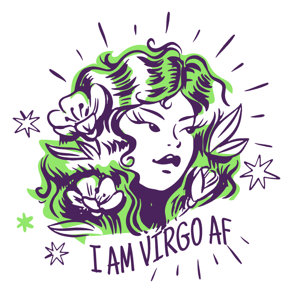 Virgo zodiac sign t-shirt template editable | T-Shirt Maker