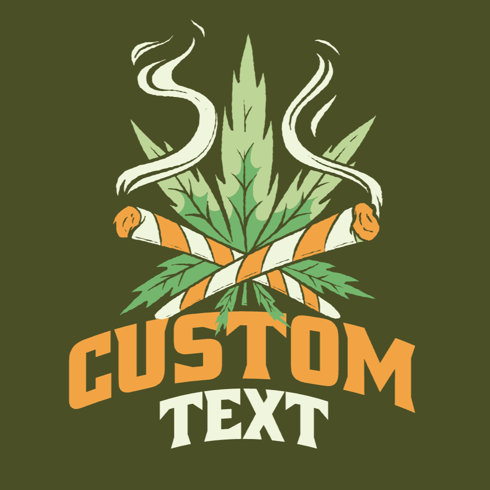 Weed leaf joints editable t-shirt template | Create Merch