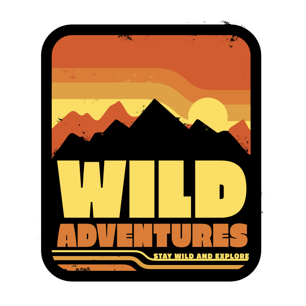 Wild adventures editable t-shirt template