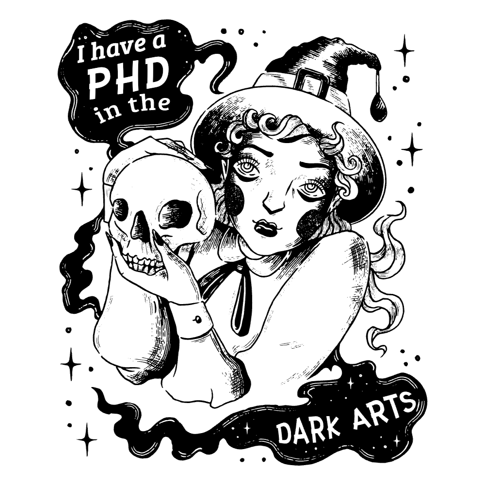 Witch and skull t-shirt template editable | Create Online