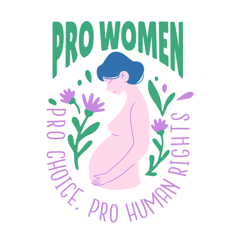 Woman pregnant feminist editable t-shirt template | T-Shirt Maker