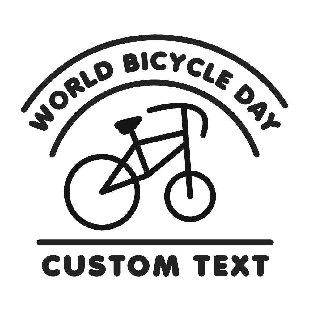 World bicycle day editable t-shirt template | Create Merch Online