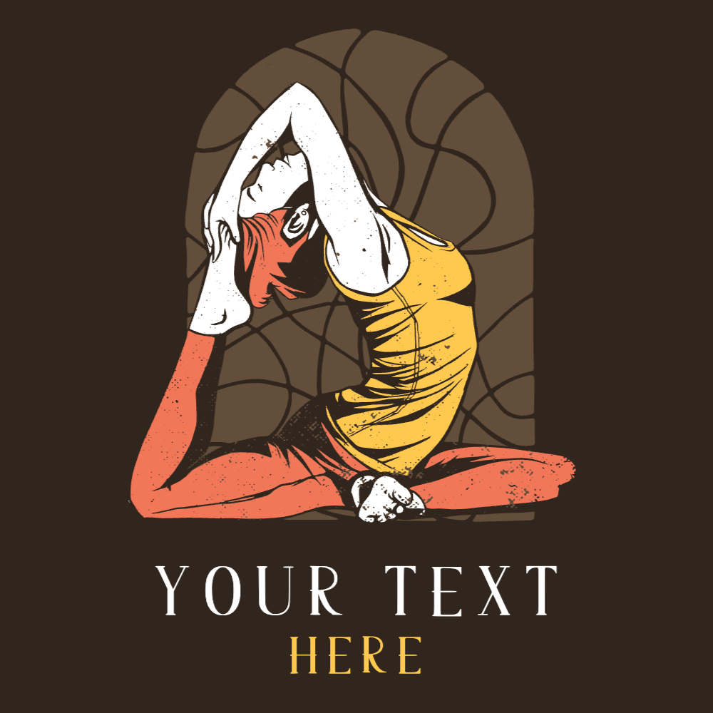 Yoga day editable t-shirt template | Create Merch