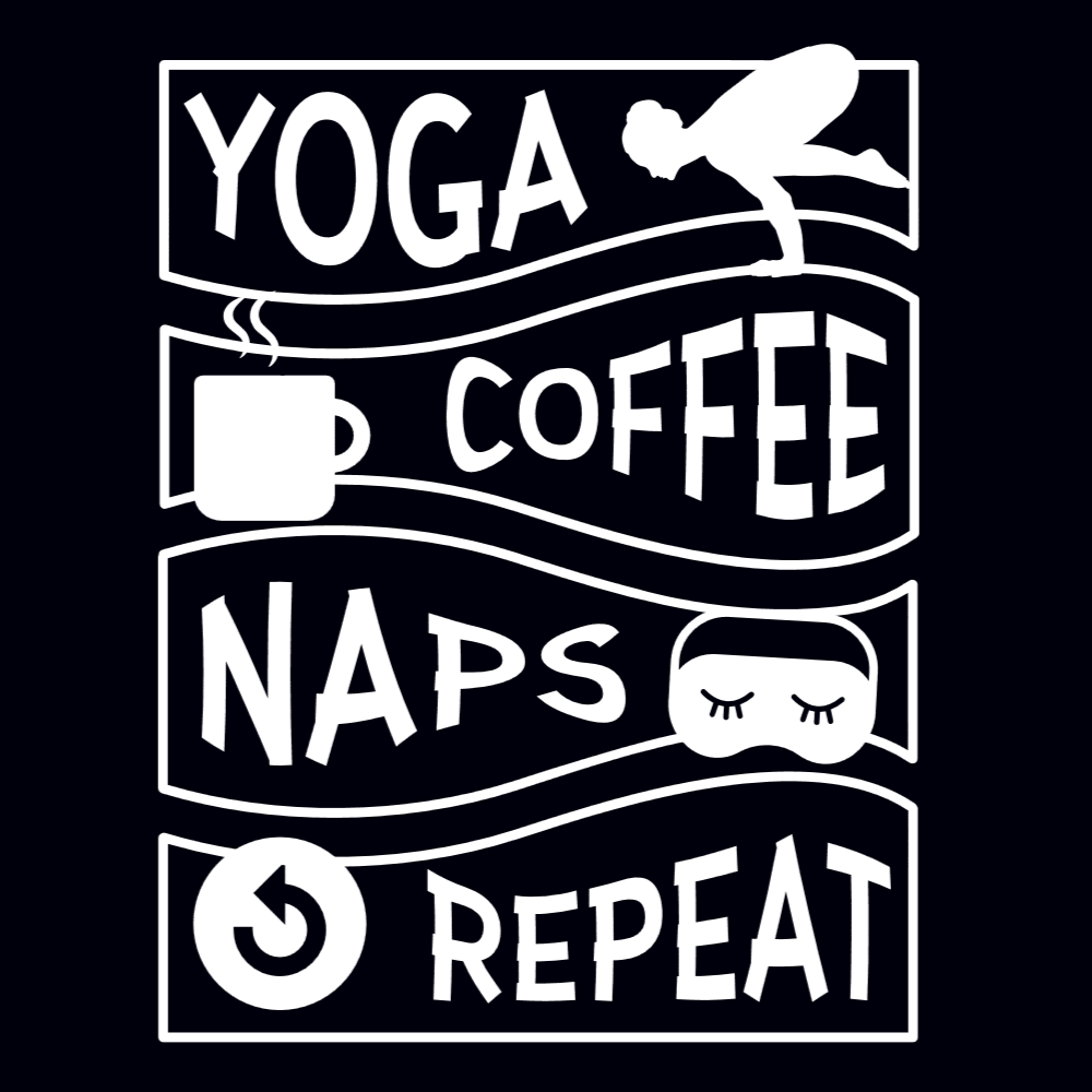 Yoga routine editable t-shirt template