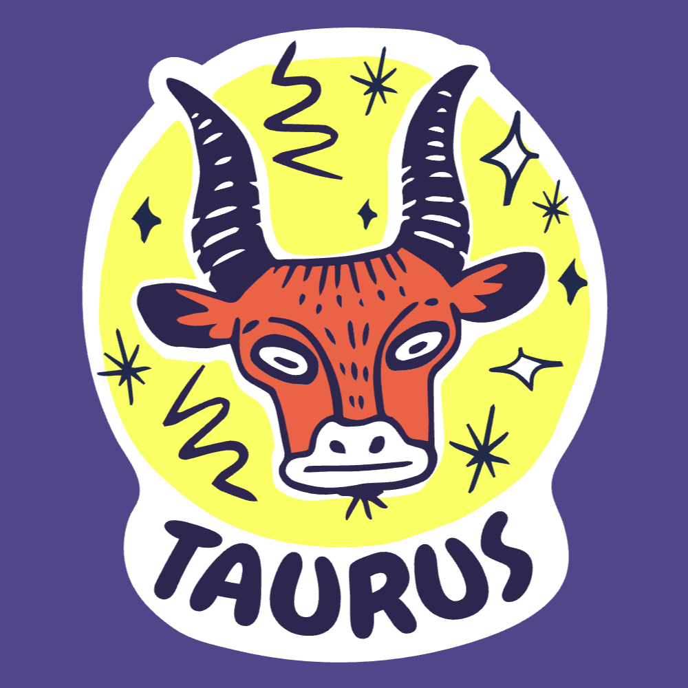 Zodiac Taurus badge editable t-shirt template | Create Merch