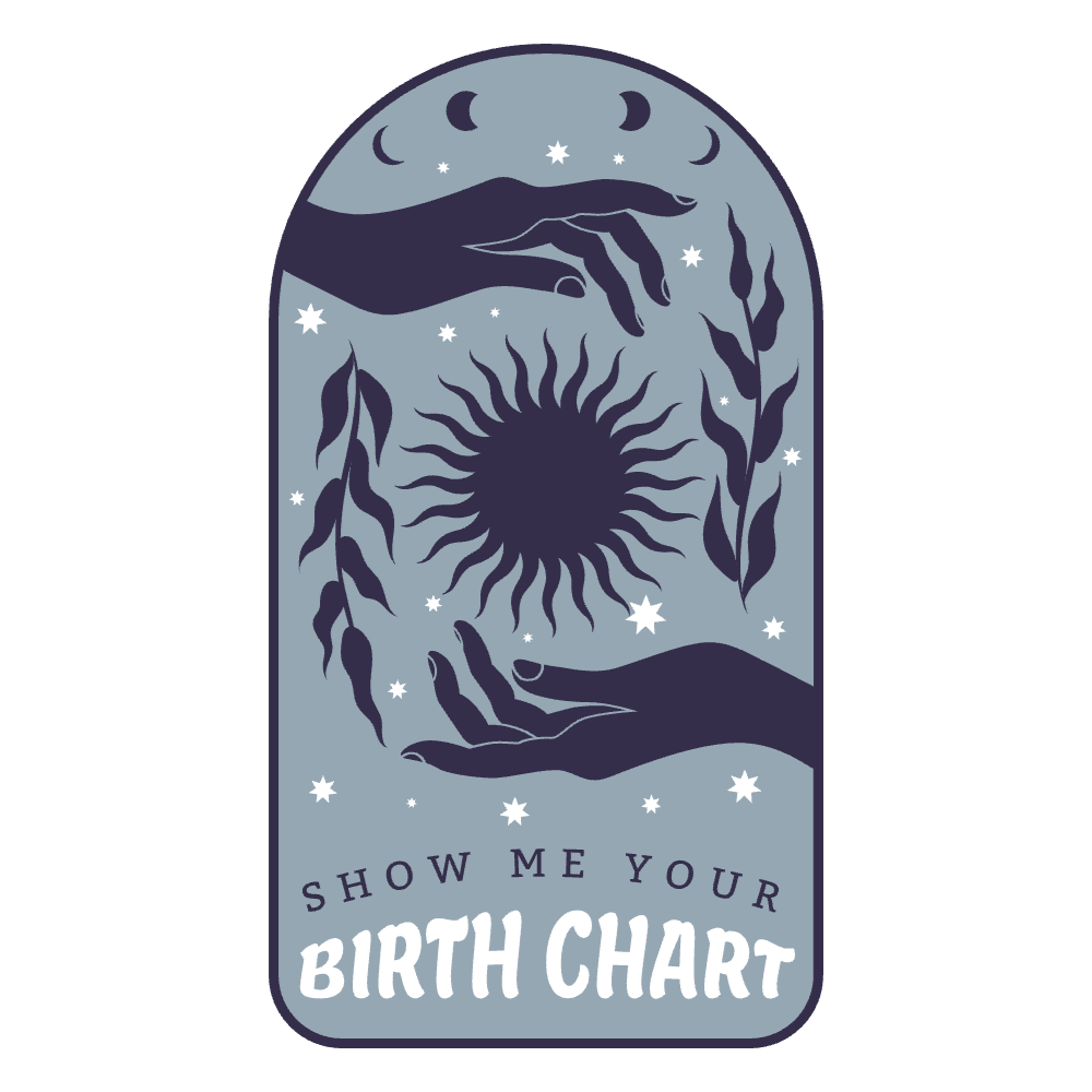 Zodiac birth chart badge editable t-shirt template | T-Shirt Maker