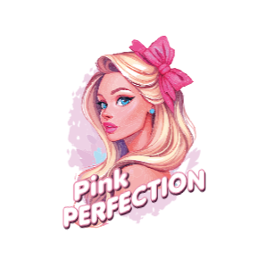 Pink perfection girl editable t-shirt template