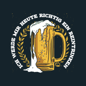 Beer glass badge editable t-shirt design template