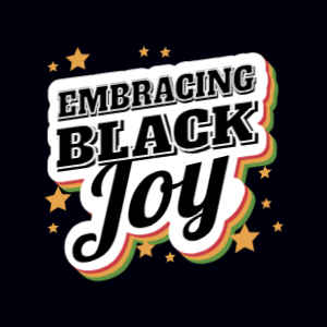 Black joy lettering editable t-shirt template