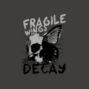 Butterfly skull editable t-shirt template