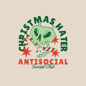 Christmas Hater T-shirt Design Template | Create Designs