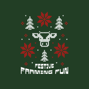 Festive farming editable t-shirt template