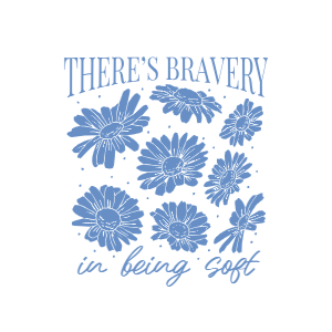 Soft quote flowers editable t-shirt template