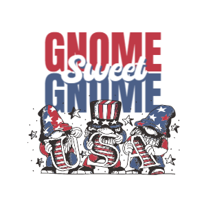 USA gnomes editable t-shirt design template