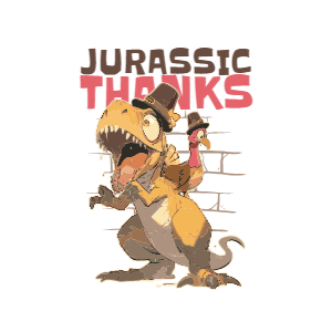 Jurassic thanks editable t-shirt template