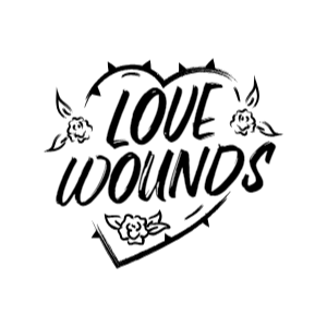 Love wounds heart editable t-shirt template