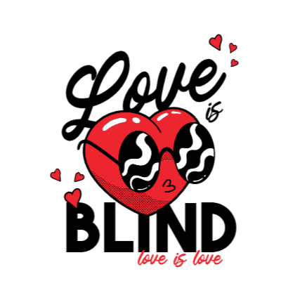 Love is blind editable t-shirt template